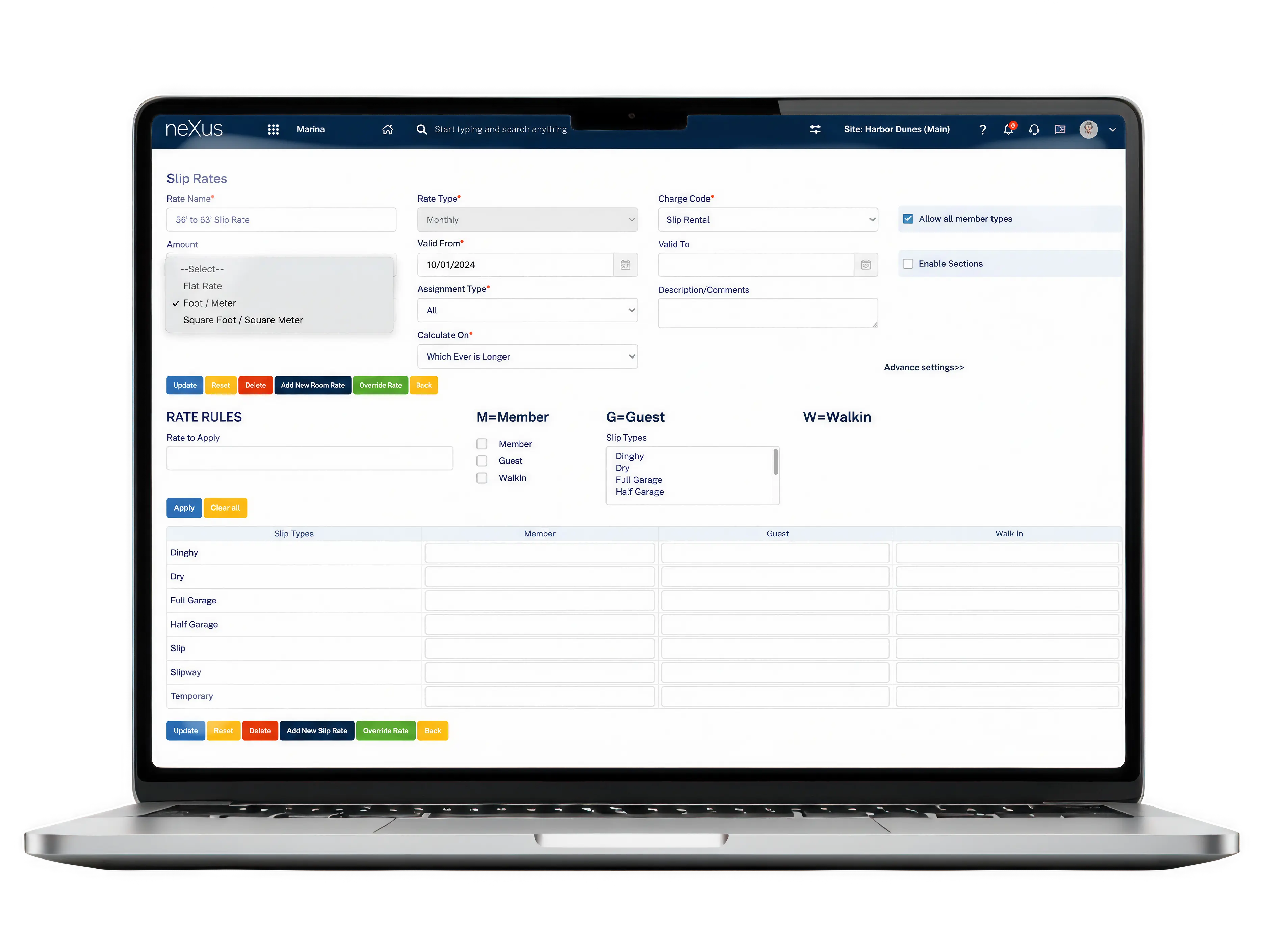 Rate Management - Northstar Marina Management